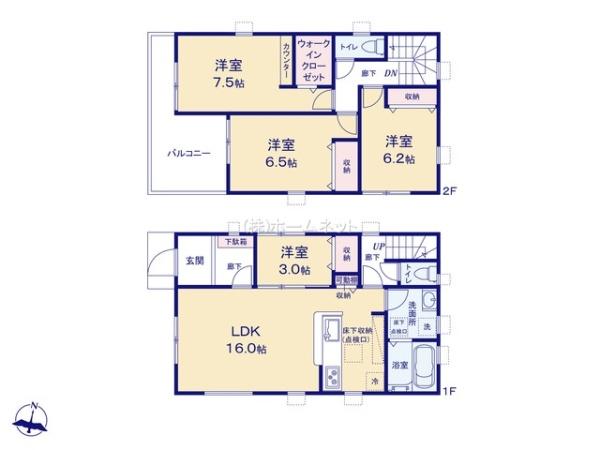 八潮市八潮4期全1棟　新築戸建　4号棟