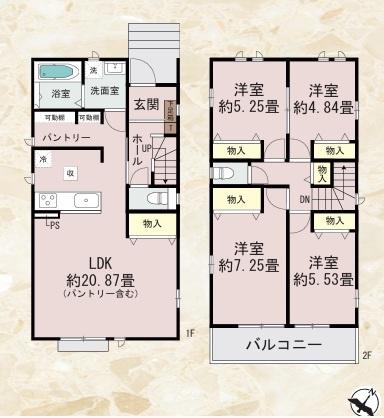 三郷市高州3丁目全4棟 新築戸建 A号棟