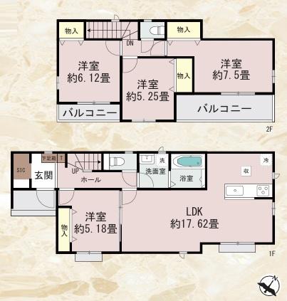 三郷市高州3丁目全4棟 新築戸建 D号棟