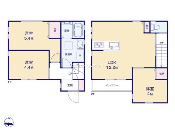 三郷市新和2丁目全1棟　新築戸建　1号棟