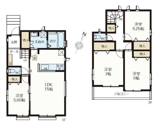 吉川市中曽根1丁目全9棟 新築戸建 B号棟