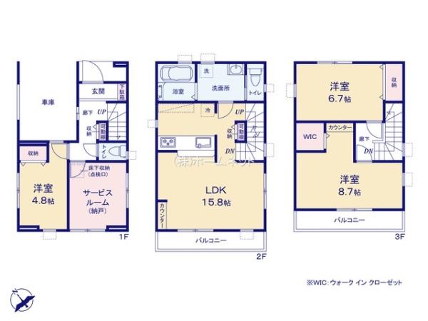 八潮市八潮5期全2棟　新築戸建　2号棟