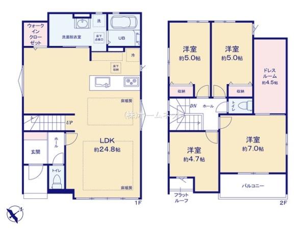 三郷市高州7期全2棟　新築戸建　2号棟
