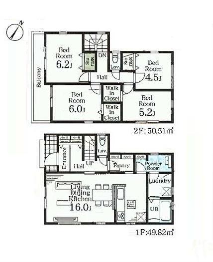 三郷市新和第3全3棟 新築戸建 1号棟