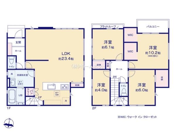 八潮市鶴ケ曽根5期全3棟　新築戸建　3号棟