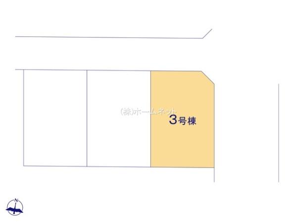 八潮市鶴ケ曽根5期全3棟　新築戸建　3号棟