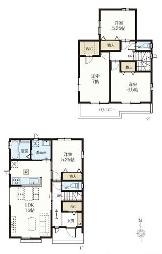 吉川市中曽根全3棟 新築戸建 C号棟