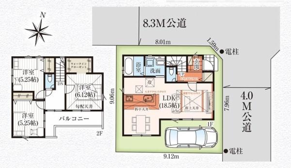 三郷市戸ケ崎25期全1棟　新築戸建　1号棟