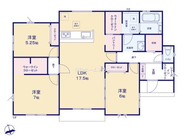 八潮市八條3期全2棟　新築戸建　1号棟