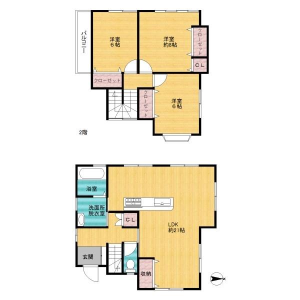 加古川市野口町北野の中古一戸建