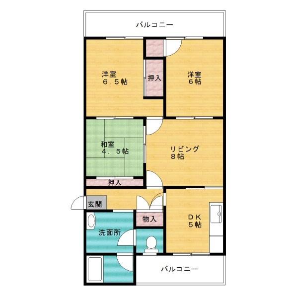 城の宮第2住宅16A　中古マンション