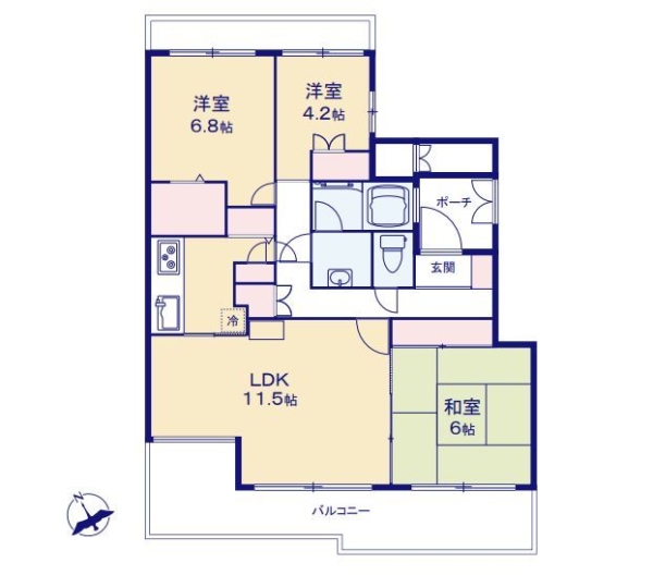 若葉台団地4　2号棟