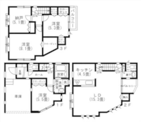 横浜市旭区二俣川２丁目の中古一戸建て