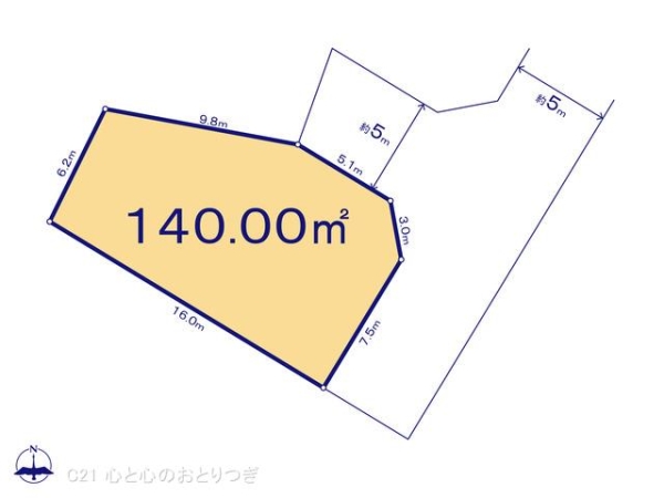 町田市上小山田町　建築条件なし売地　13区画