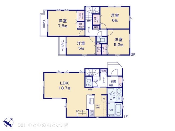 相模原市南区御園2丁目3期　新築分譲住宅　2号棟