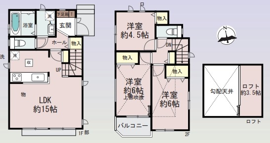 横浜市戸塚区汲沢７丁目　新築戸建　全２棟　１号棟