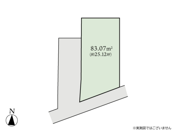 大和市南林間8丁目　建築条件なし売地