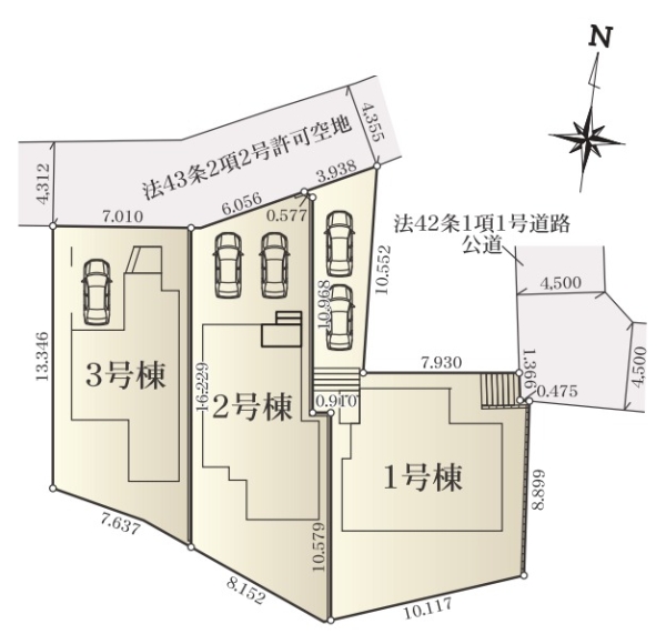 横浜市戸塚区汲沢１丁目　新築戸建　全３棟　３号棟