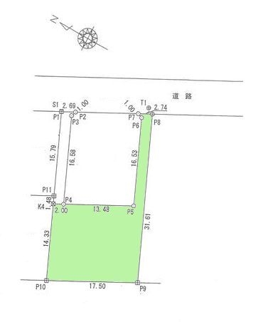 大和市つきみ野4丁目　建築条件なし売地