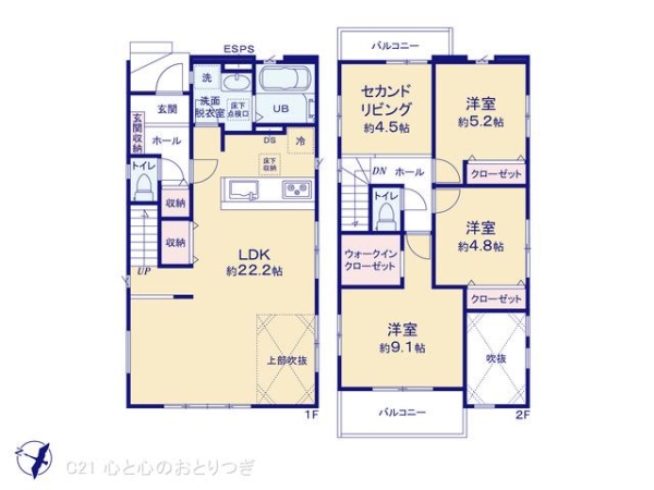 相模原市南区下溝1期　新築分譲住宅　4号棟