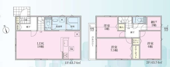 横浜市旭区善部町　新築戸建　全２棟　１号棟