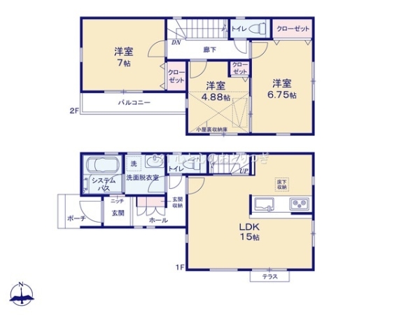 横浜市青葉区鴨志田町　新築分譲住宅　2号棟