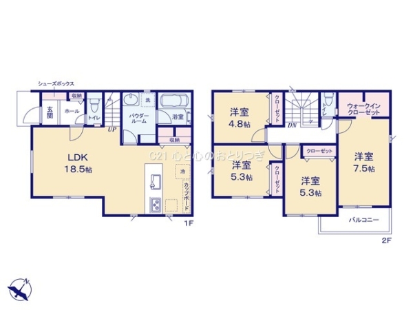 相模原市南区相武台3丁目第4　新築分譲住宅　1号棟