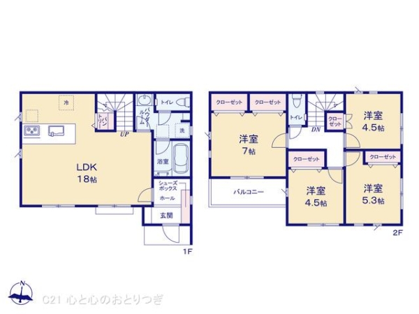 町田市成瀬台4丁目第4　新築分譲住宅　1号棟