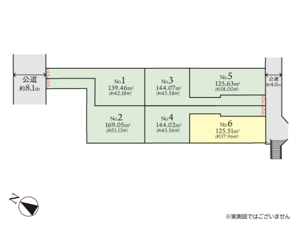 相模原市南区相武台3丁目　建築条件なし売地　No6