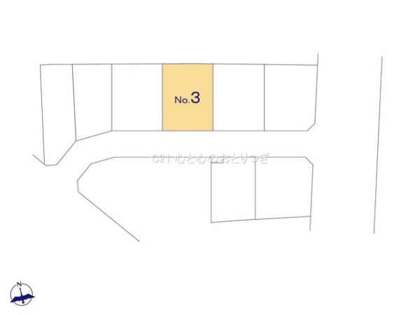 町田市山崎町　建築条件なし売地　No.3