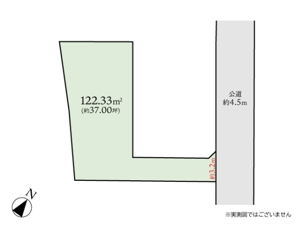 相模原市南区上鶴間本町4丁目　建築条件なし売地