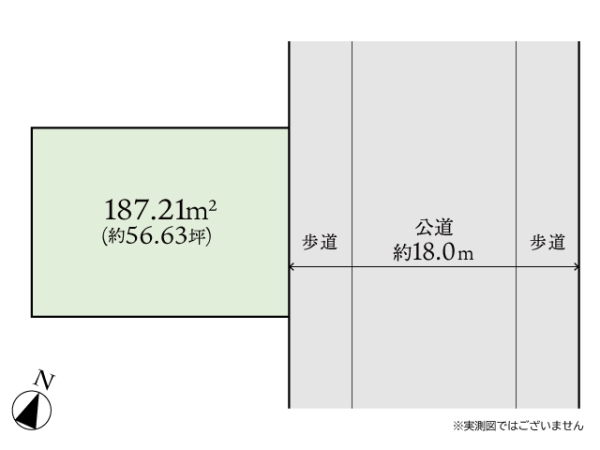 もみの木台　建築条件なし売地