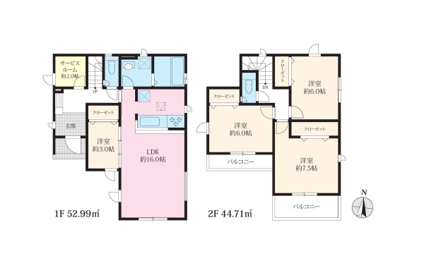 相模原市南区麻溝台5丁目5期　新築分譲住宅　2号棟