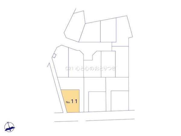 相模原市中央区淵野辺本町3丁目　建築条件付き売地　No11