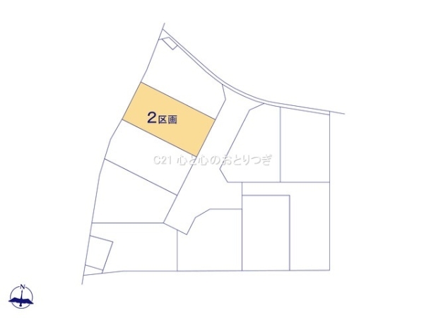 町田市矢部町23　1期　建築条件なし売地　2区画