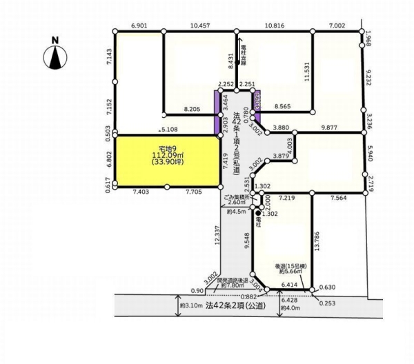 綾瀬市蓼川3丁目　売地　全7区画　宅地９