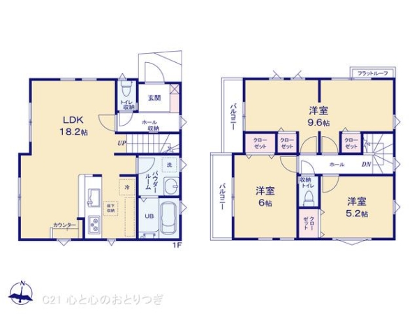 座間市入谷西3丁目3期　新築分譲住宅　1号棟