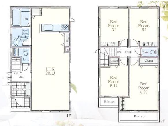 横浜市戸塚区汲沢７丁目　新築戸建　全２棟　A号棟