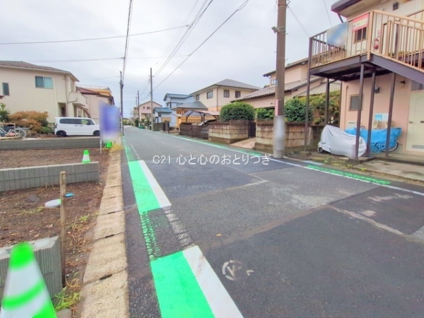 相模原市中央区千代田1丁目の土地(前面道路含む現地写真)