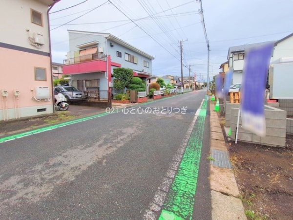 相模原市中央区千代田1丁目の土地(前面道路含む現地写真)