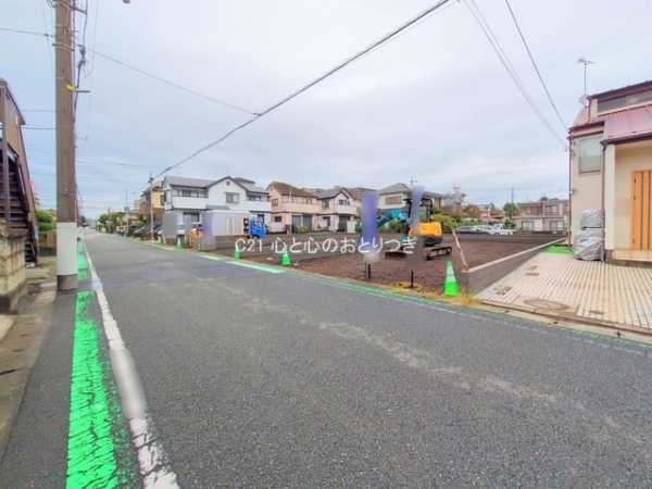 相模原市中央区千代田1丁目の土地(前面道路含む現地写真)