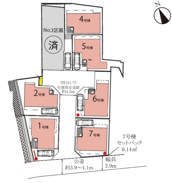 横浜市戸塚区汲沢８　新築戸建　全７棟　４号棟