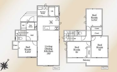 横浜市瀬谷区中屋敷2丁目　新築戸建　全5棟　A号棟