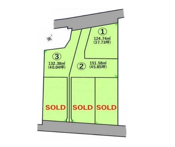 藤沢市下土棚　売地　全6区画　区画1