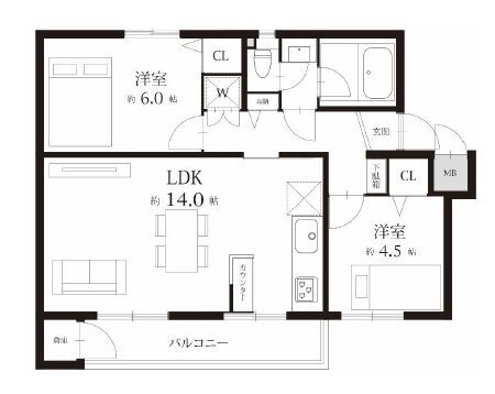 新原町田鵜野森団地Ｆ棟