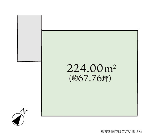 相模原市南区上鶴間6丁目　建築条件なし売地