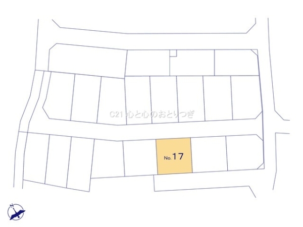 相模原市中央区田名　建築条件付き売地　No17