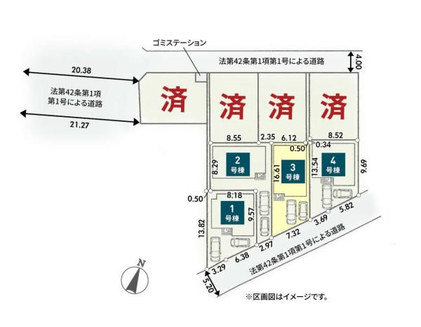 大和市上草柳6丁目第2　新築分譲住宅　3号棟