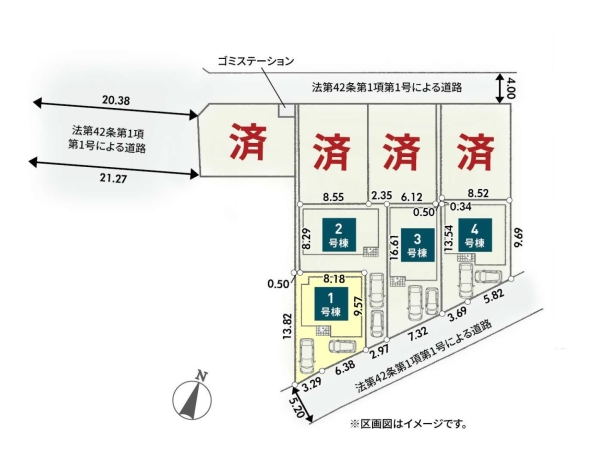 大和市上草柳6丁目第2　新築分譲住宅　1号棟