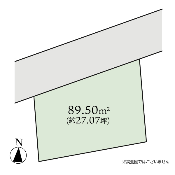 【整形地】相模が丘４丁目　建築条件なし売地